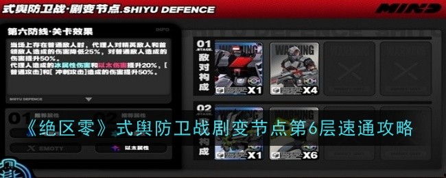 《绝区零》式舆防卫战剧变节点第6层速通攻略1